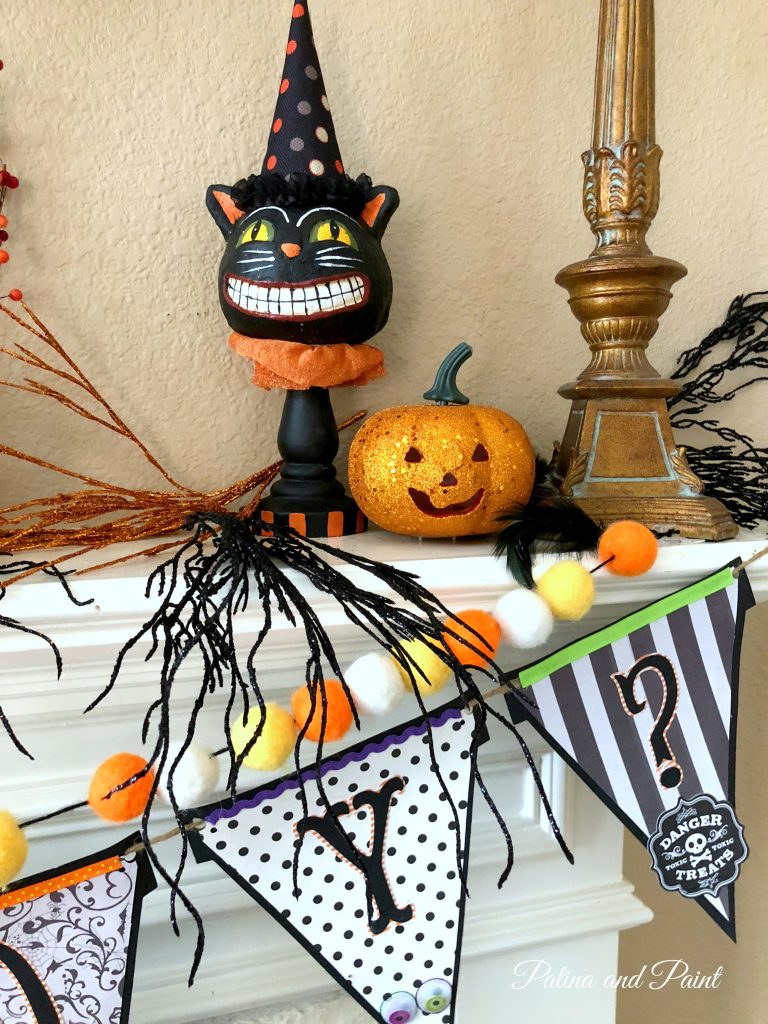 Halloween mantle