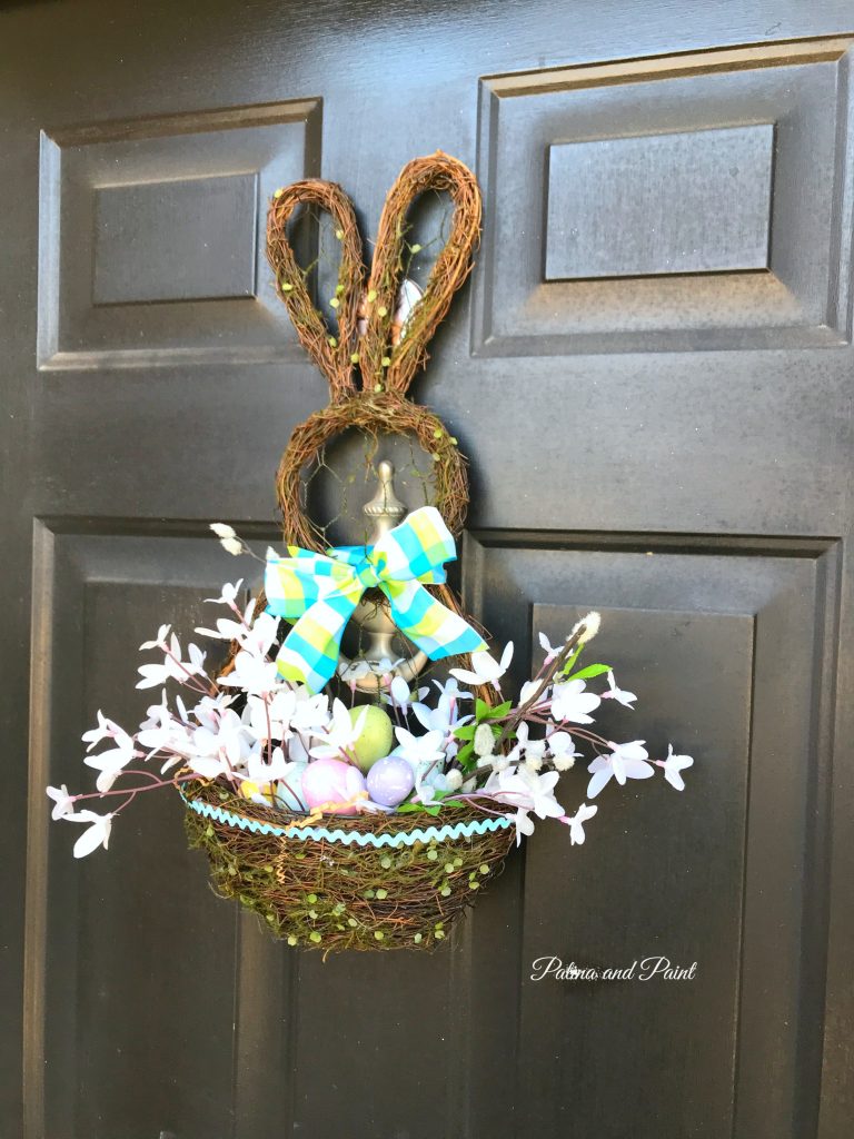 little bunny on the front porch