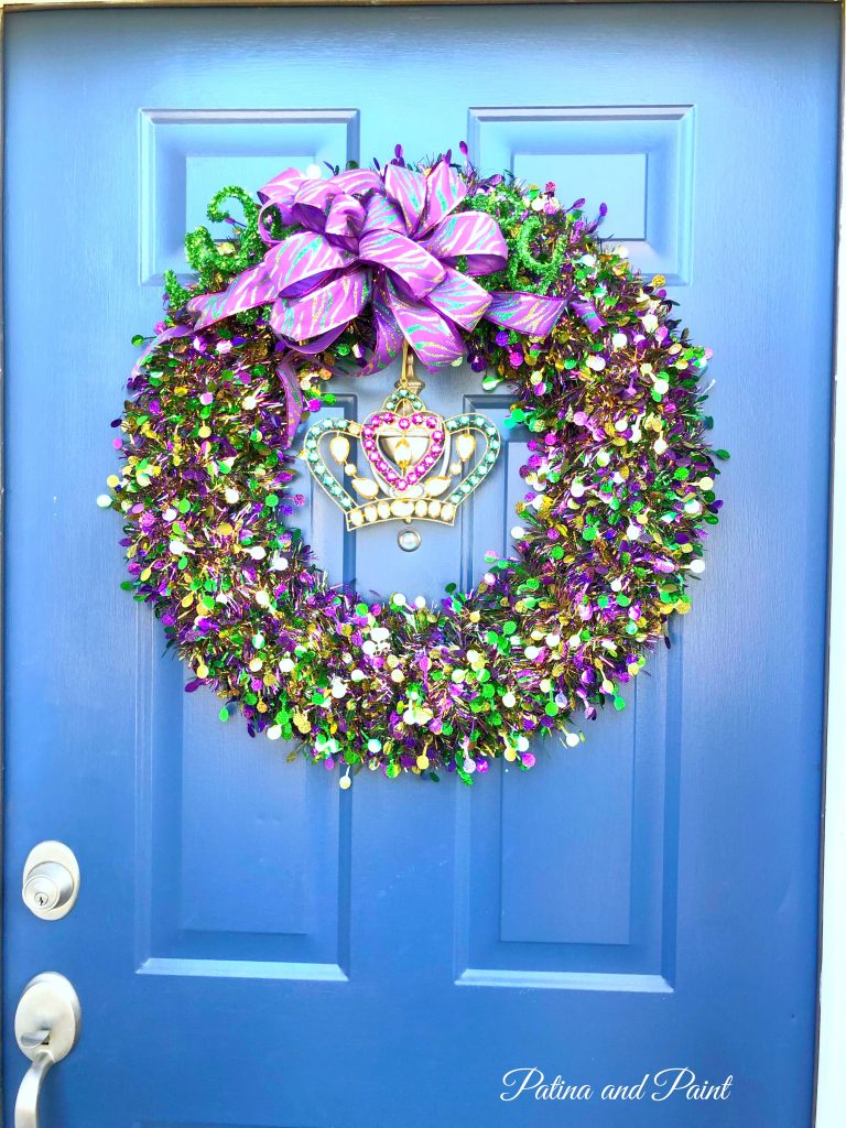 Mardi Gras wreath