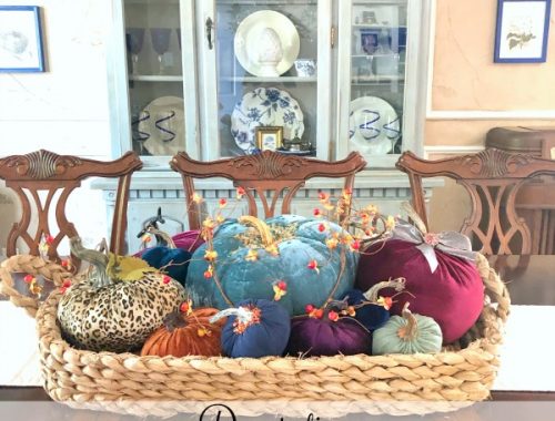 Decorating a magnolia basket