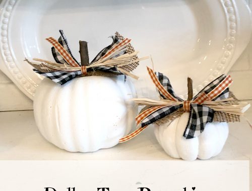 Dollar Tree Pumpkin Makeover