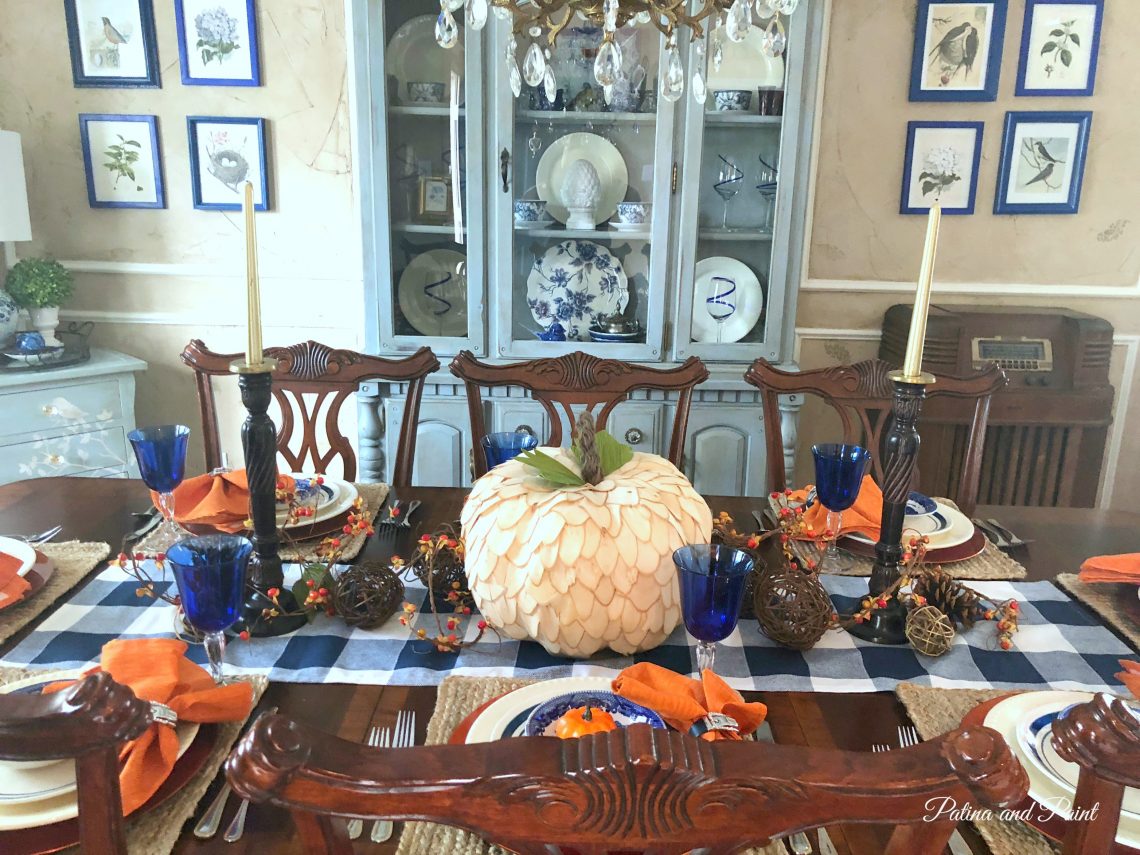 early fall in the dining room