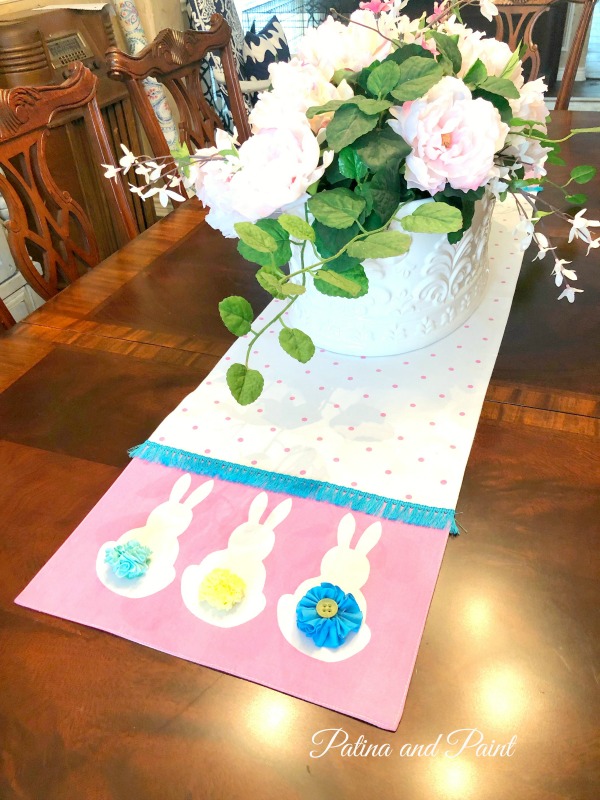 Easter bunny table runner