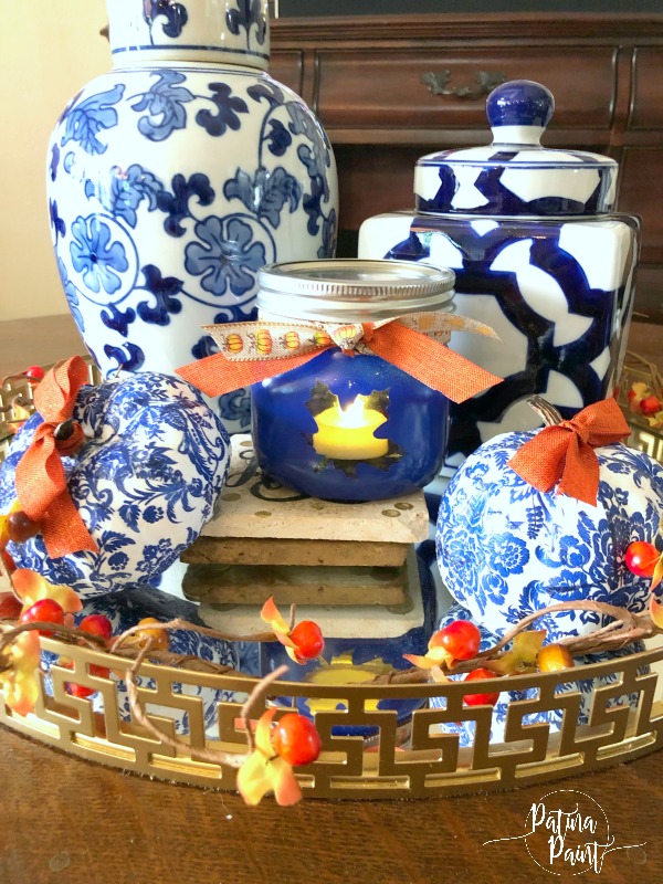 painted jar vignette