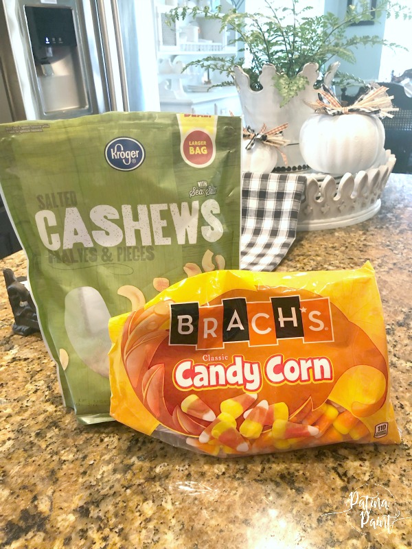 Cashews and candy corn