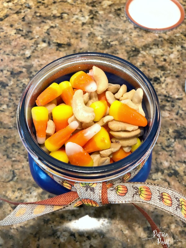 candy corn and cashews