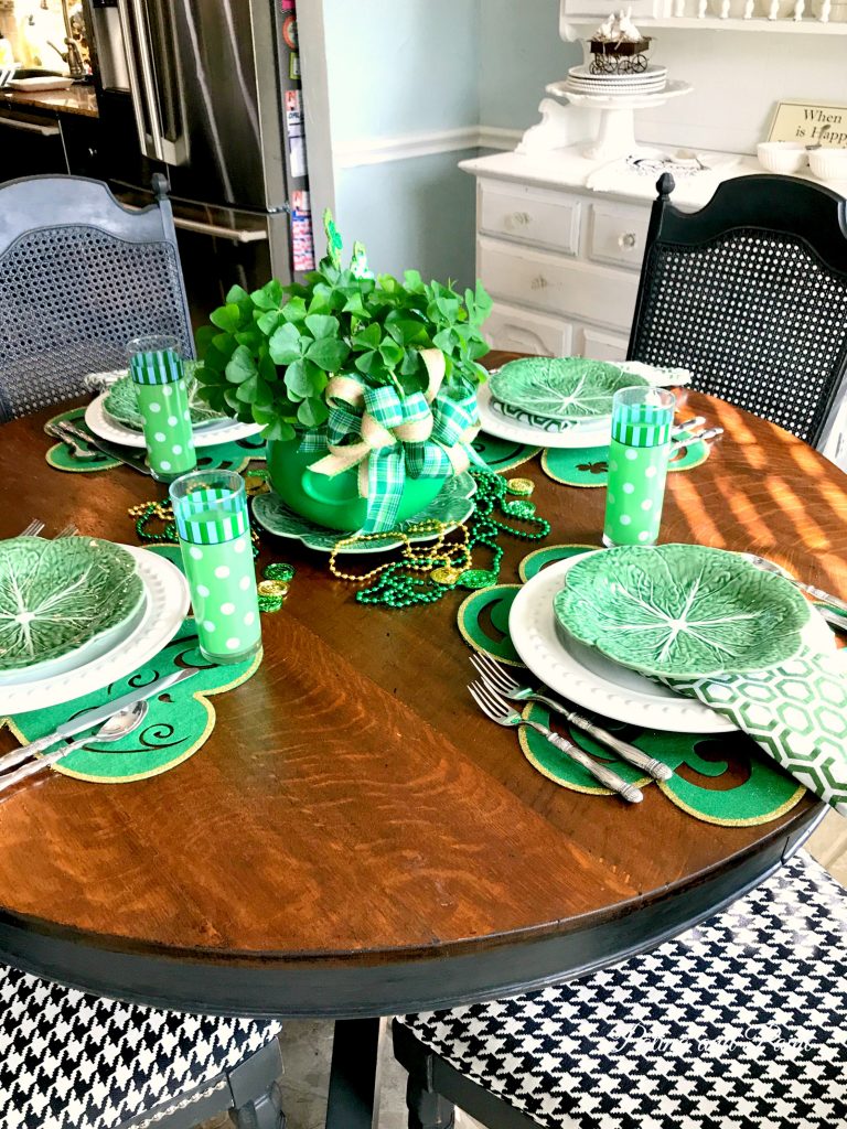 my St. Patrick's Day table