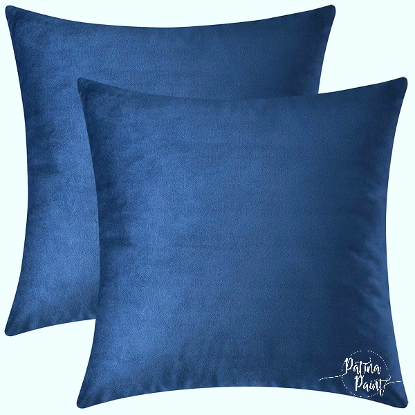 Navy pillow cover