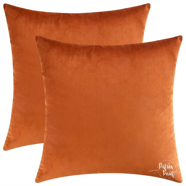 orange pillow cover