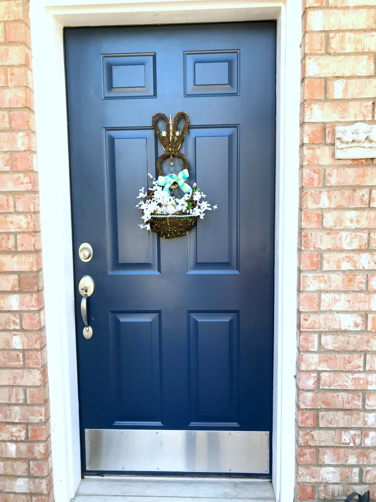 blue front door