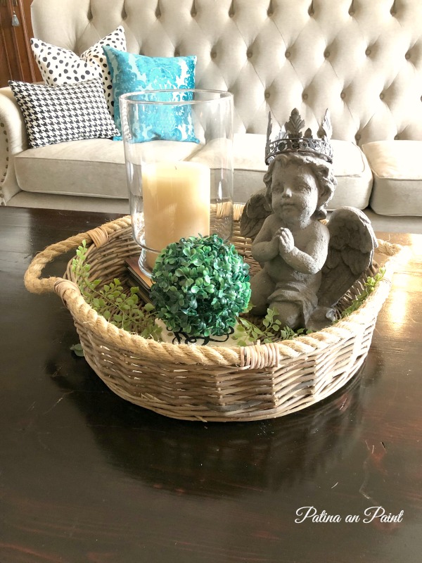 coffee table vignette