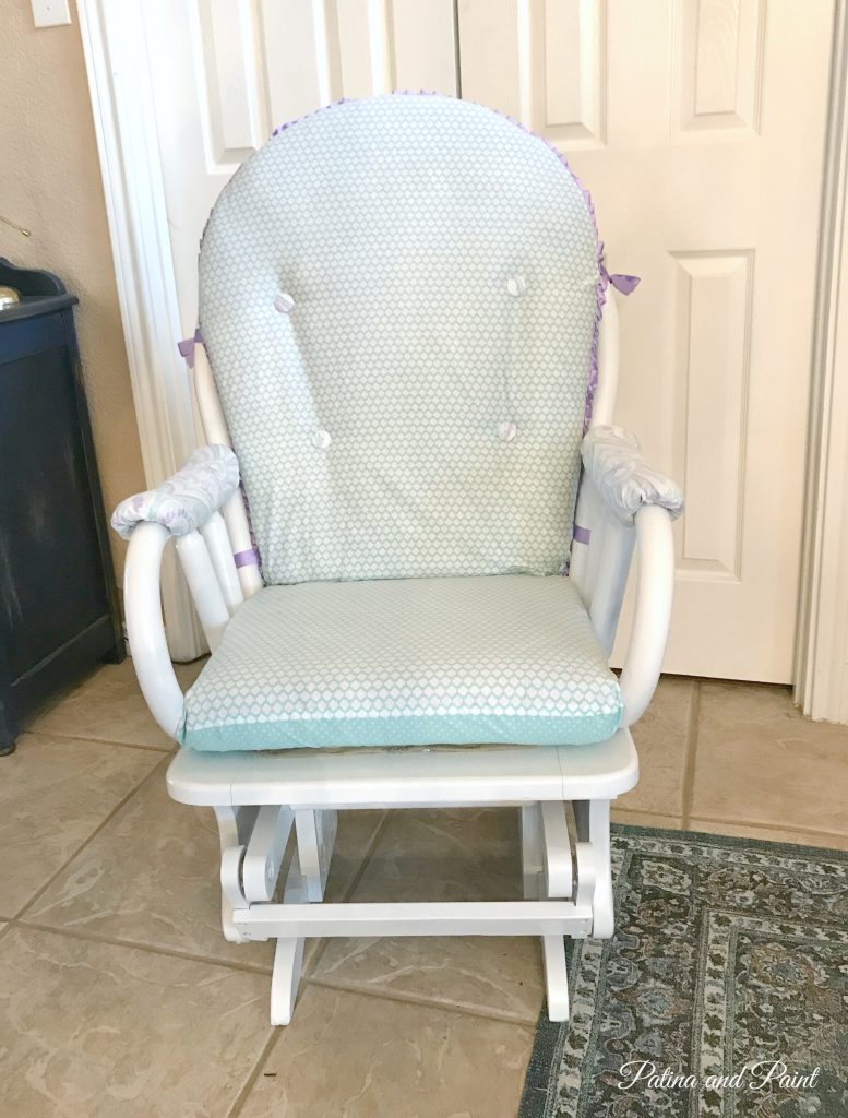 refreshing a glider for the nursery