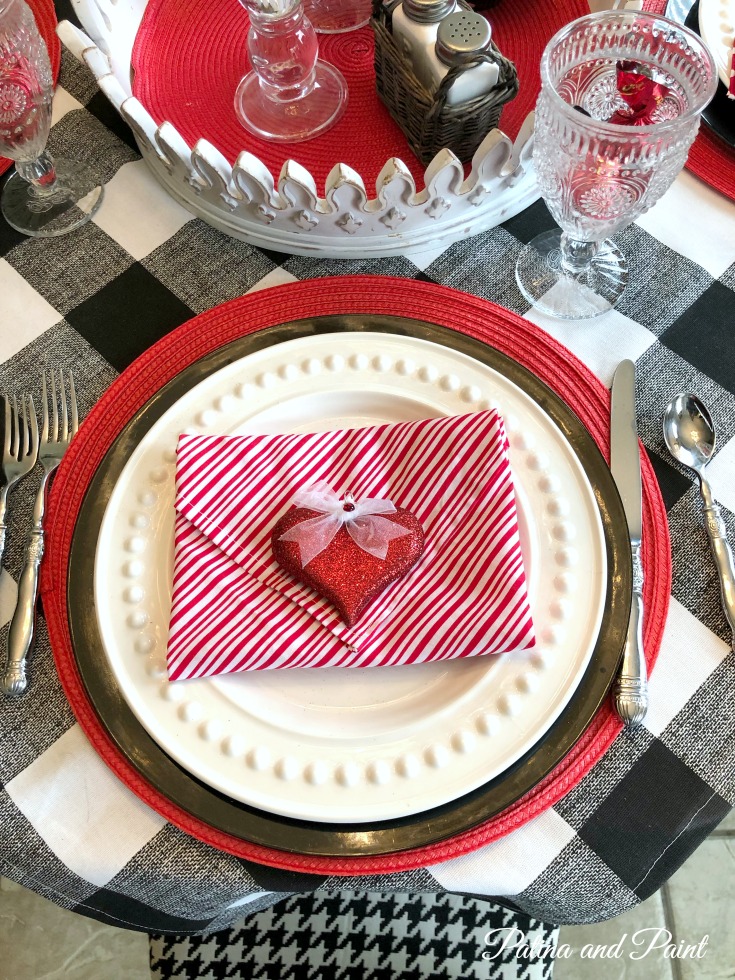 Valentines Day napkin