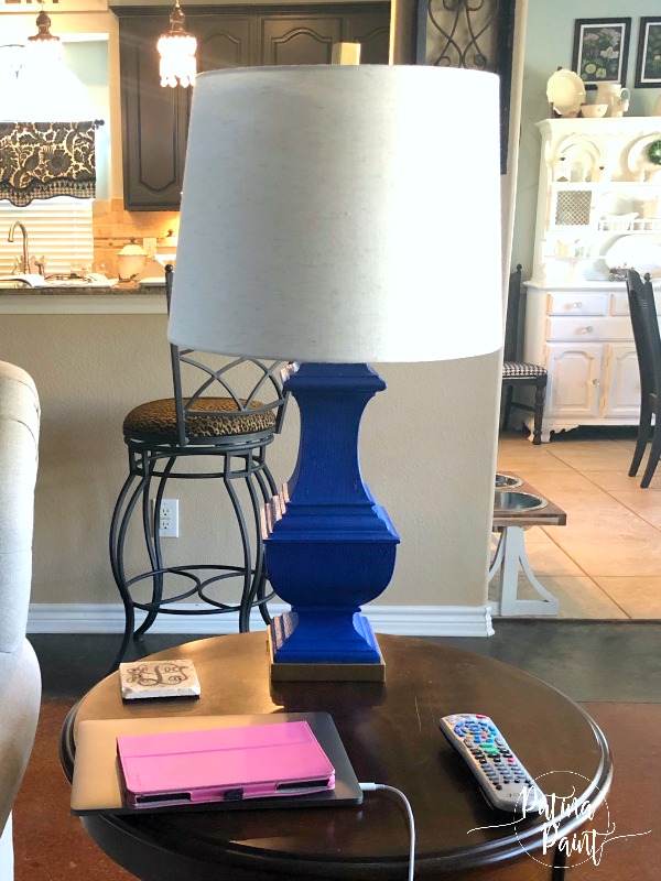 blue lamp