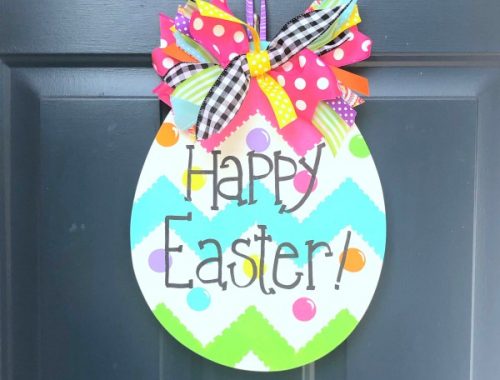Happy Easter Egg door hanger
