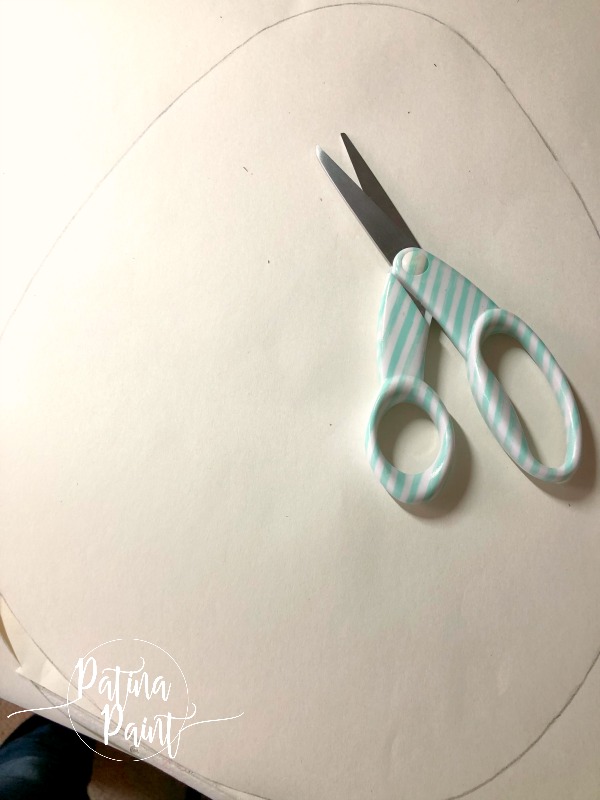 egg pattern, scissors