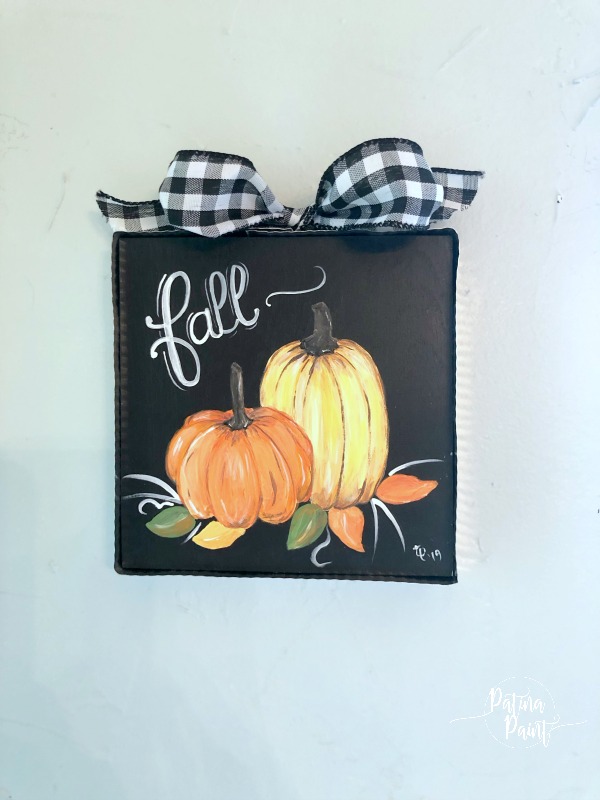 Fall wood and metal wall art