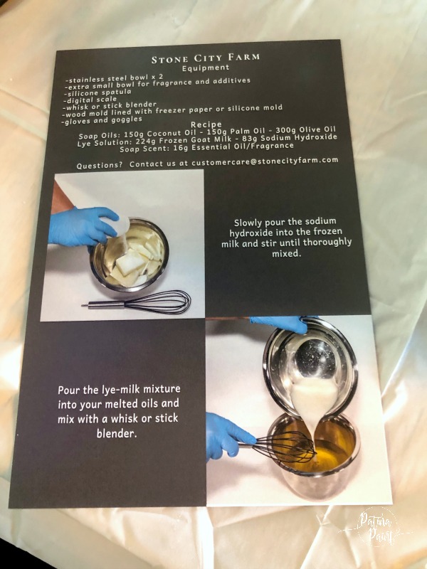 goat milk soap instructions