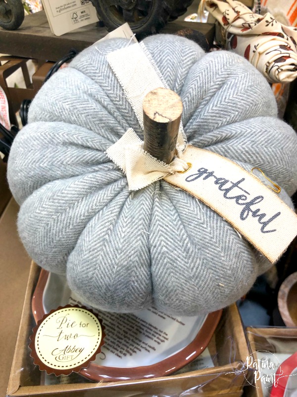 grey herringbone pumpkin