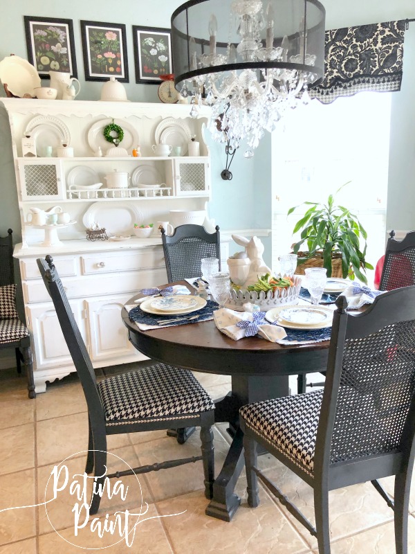 Kitchen table and hutch