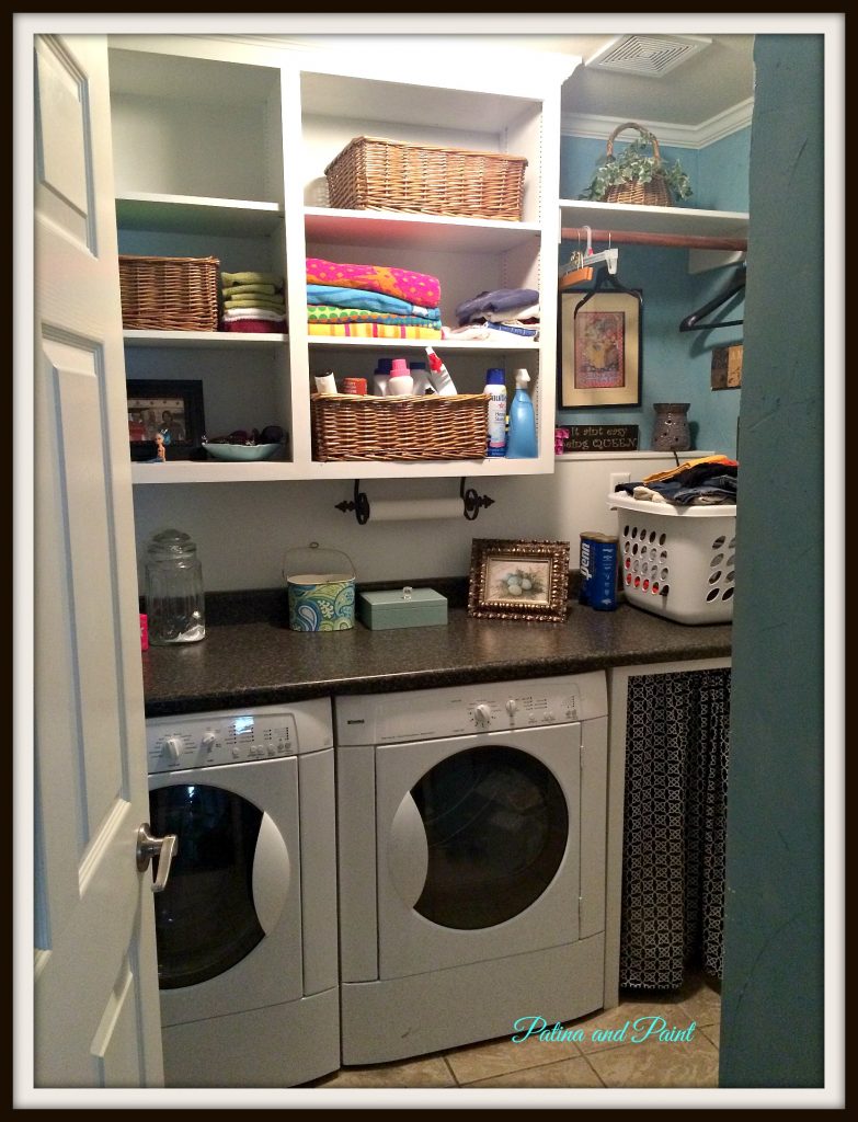 remodeled laundry room on Laundry Room Mini Makeover Patina Paint
