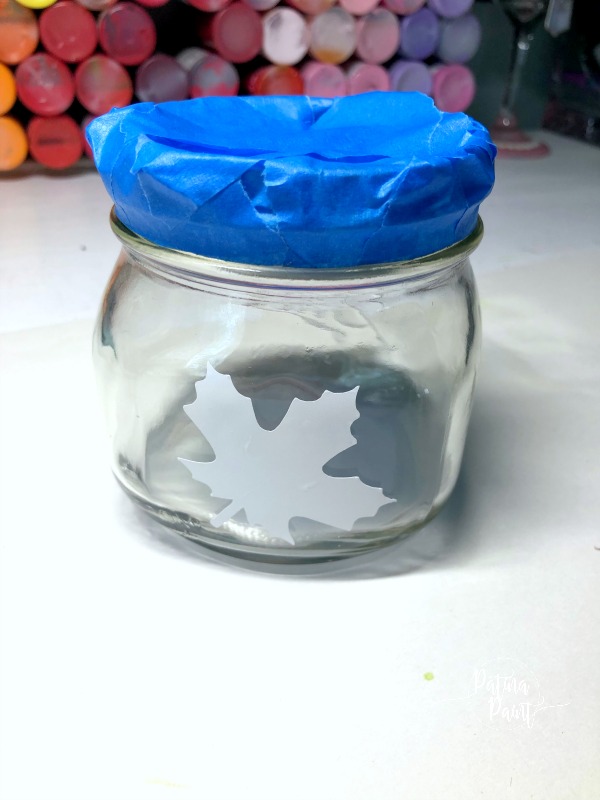 tapped mason jar