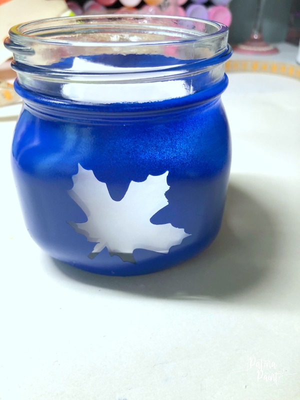 painted mason jar