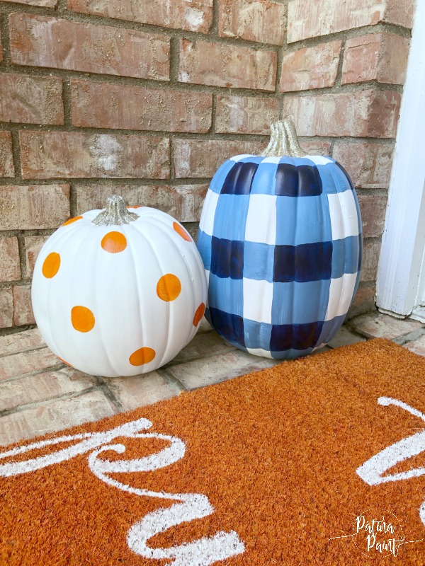 Painted pumpkins