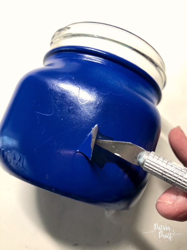 painted mason jar
