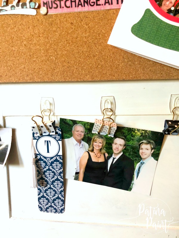 picture, paper clips, bookmark