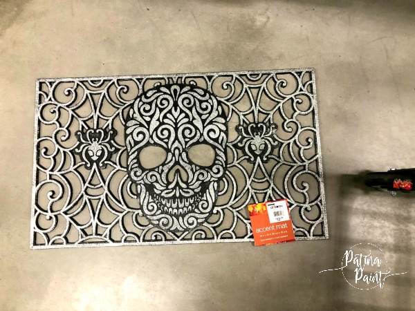 Skull door mat