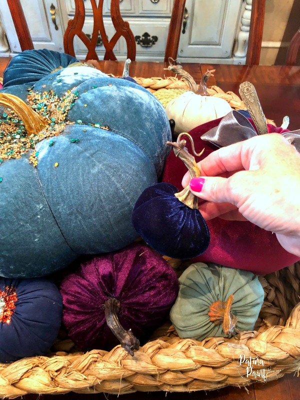 velvet pumpkins